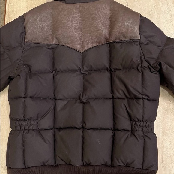 Filson Brown Cascade Down Jacket Large Shearling Made in Canada - Picture 4 of 12